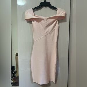 Light pink Marciano guess size small dresss off the shoulder